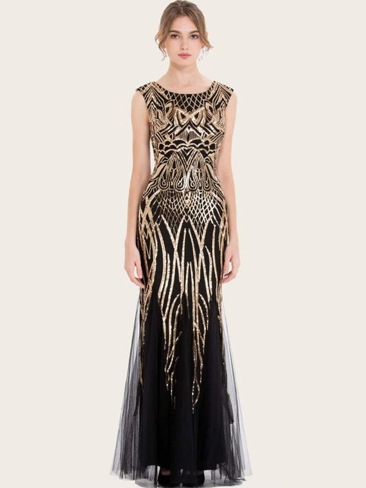 Zip Back Sequin Prom Dress - INS | Online Fashion Free Shipping Clothing, Dresses, Tops, Shoes