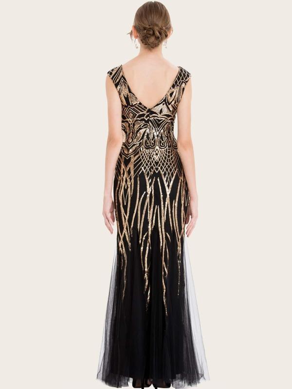 Zip Back Sequin Prom Dress - INS | Online Fashion Free Shipping Clothing, Dresses, Tops, Shoes