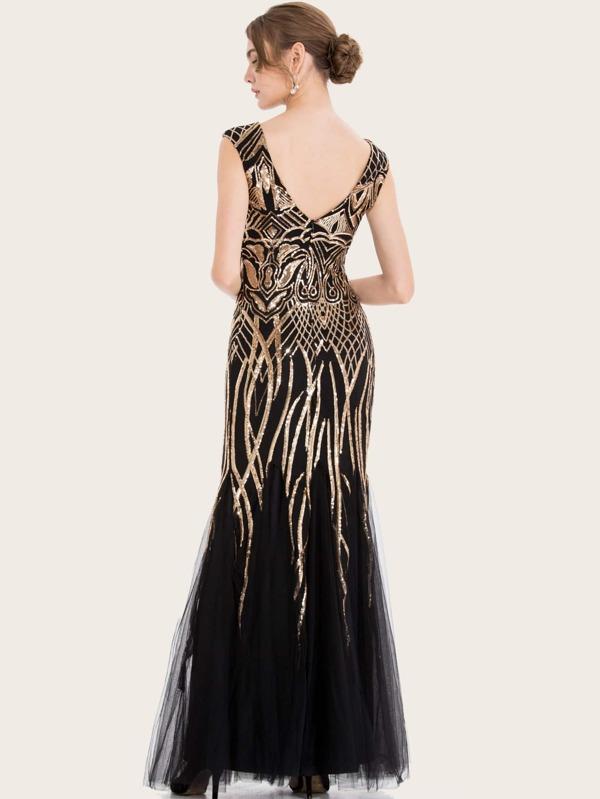 Zip Back Sequin Prom Dress - INS | Online Fashion Free Shipping Clothing, Dresses, Tops, Shoes